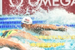 Chase Kalisz at the 2015 FINA world championships Kazan Russia (photo: Mike Lewis, Ola Vista Photography)