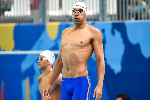 Damir Dugonjic at the 2015 FINA world championships Kazan Russia (photo: Mike Lewis, Ola Vista Photography)