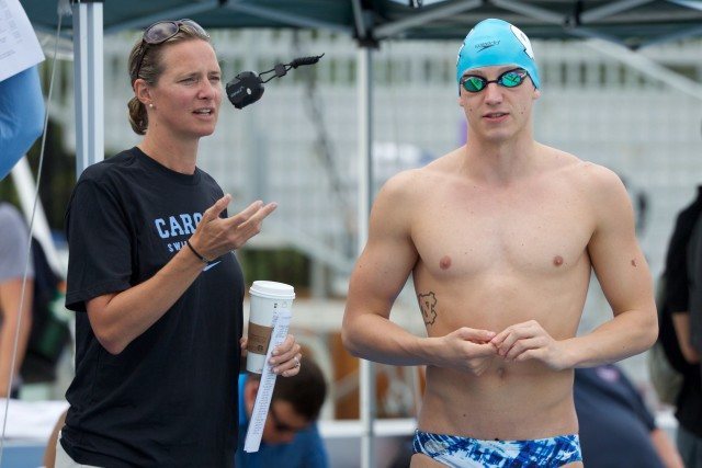 Coach Christy Garth, Sam Lewis, North Carolina, at U.S. Nationals (courtesy of Rafael Domeyko)