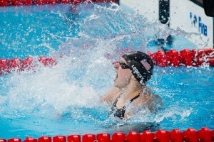 Katie Ledecky is World Champion in women's 800 free with new WR of 8:07.39. 2015 FINA World Championships (courtesy of Tim Binning, theswimpictures.com)