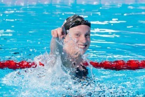 Katie Ledecky is World Champion in women's 800 free with new WR of 8:07.39. 2015 FINA World Championships (courtesy of Tim Binning, theswimpictures.com)