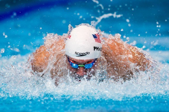 Tim Phillips swam fly in prelims for the USA's 4x100m medley relay. 2015 FINA World Championships (courtesy of Tim Binning, theswimpictures.com)