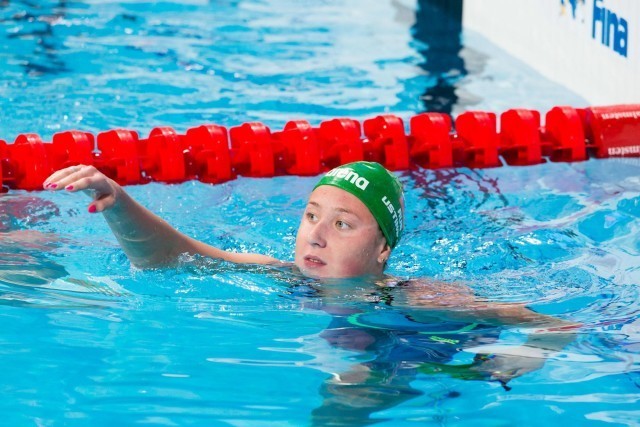 Daria Ustinova (RUS) finished 4th in women's 200m back final at 2015 FINA World Championships (courtesy of Tim Binning, theswimpictures.com)