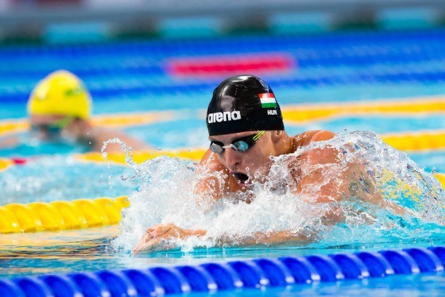 David Verraszto (HUN) qualified 2nd for the final of men's 400m IM at 2015 FINA World Championships (courtesy of Tim Binning, theswimpictures.com)