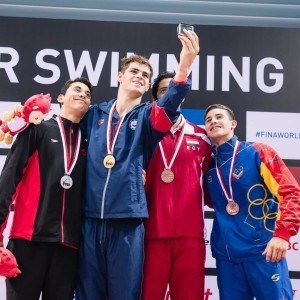 Michael Andrew at 2015 FINA World Junior Championships (Courtesy: Michael Andrew's Instagram)