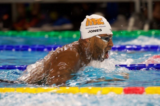 Rare photo of Cullen Jones swimming breaststroke, courtesy of Domeyko Photography