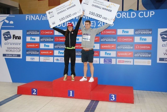 Overall 2015 World Cup Winners, Katinka Hosszu and Cameron Van der Burgh