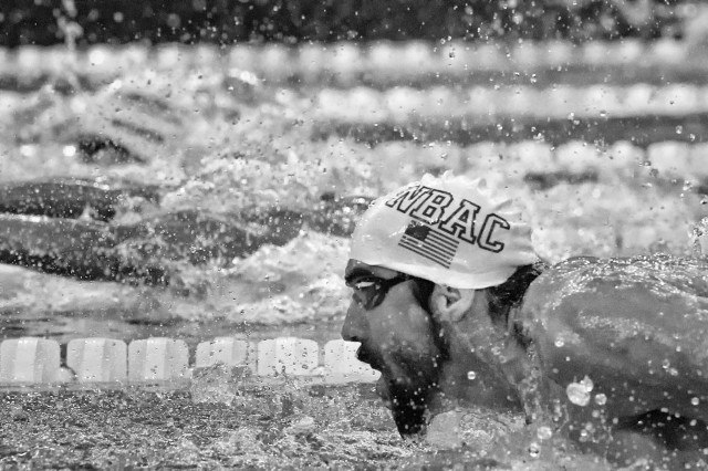 Michael Phelps in the 100 fly at the Arena Pro Swim Series in Minneapolis (photo: Mike Lewis, Ola Vista Photography)