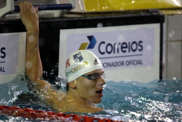 Cesar Cielo. Torneio Open de Natacao na Unisul. 16 de dezembro de 2015, Palhoca, SC, Brasil. Foto: Satiro Sodré/ SSPress/CBDA