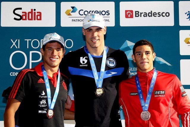 Joao de Lucca. Torneio Open de Natacao na Unisul. 17 de dezembro de 2015, Palhoca, SC, Brasil. Foto: Satiro Sodré/ SSPress/CBDA