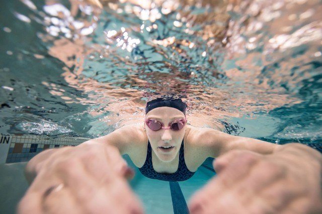 Missy Franklin for the USA Swimming foundation in Denver (photo: Mike Lewis)