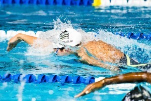 Ranomi Kromowidjojo matches her own world record in the 50 free (photo: Mike Lewis)