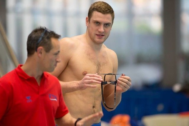 Andrey Grechin of Russia won the 100 free in 50.36. via Domeyko Photography