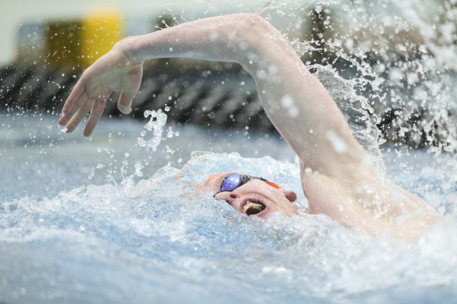Ross Dibblin of the Tennessee Volunteers during day 2 of SEC Swimming and Diving Championships at the University of Missouri Mizzou Aquatic Center in Columbia, MO. Photo By Craig Bisacre/Tennessee Athletics
