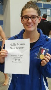 Holly Jansen, winner of the girls' 200 IM. Courtesy: Matt Rees/SwimSwam.com