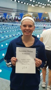Suzanne Dolan, winner of the girls' 50 free. Courtesy: Matt Rees/SwimSwam.com