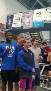 The Robinson boys won the 400 free relay. Courtesy: Matt Rees/SwimSwam.com