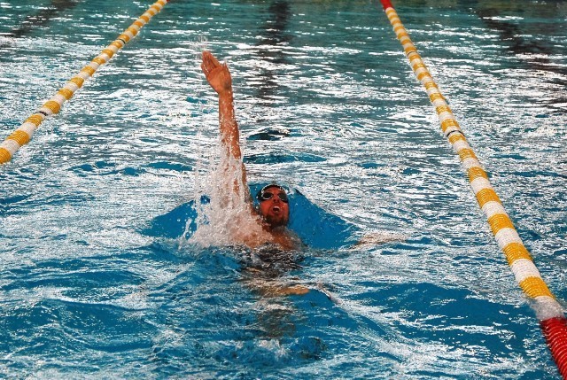 Yannick Lebherz über die 400 m Lagen.
