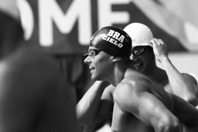 Cesar Cielo and Nathan Adrian by Mike Lewis