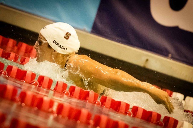 Maya DiRado wins the 200 fly at the Orlando Pro Swim Series (photo: Mike Lewis)