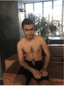Ahmad Alham, Syrian refugee and swimmer, now living in Bonn, Germany (Courtesy of Steven V. Selthoffer)