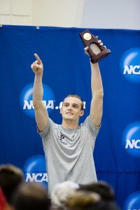 Penn's Chris Swanson kicked the events off on Saturday evening with his school's first-ever NCAA title in any men's swimming or diving event. (Photo Courtesy: Tim Binning/TheSwimPictures.com
