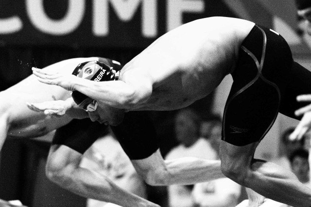 Thiago Pereira in the prelims of the 200 IM at the Pro Swim Series in Orlando (photo: Mike Lewis)