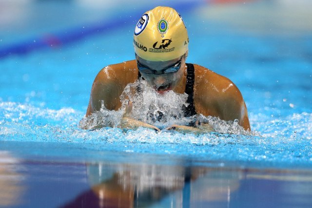 Ana Carla. Trofeu Maria Lenk de Natacao, realizado no Centro Aquatico Olimpico. 16 de abril de 2016, Rio de Janeiro, RJ, Brasil. Foto: Satiro Sodré/ SSPress