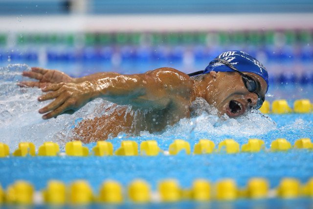 Kaio Marcio. Trofeu Maria Lenk de Natacao, realizado no Centro Aquatico Olimpico. 17 de abril de 2016, Rio de Janeiro, RJ, Brasil. Foto: Satiro Sodré/ SSPress