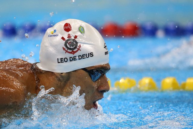 Leonardo de Deus. Trofeu Maria Lenk de Natacao, realizado no Centro Aquatico Olimpico. 17 de abril de 2016, Rio de Janeiro, RJ, Brasil. Foto: Satiro Sodré/ SSPress