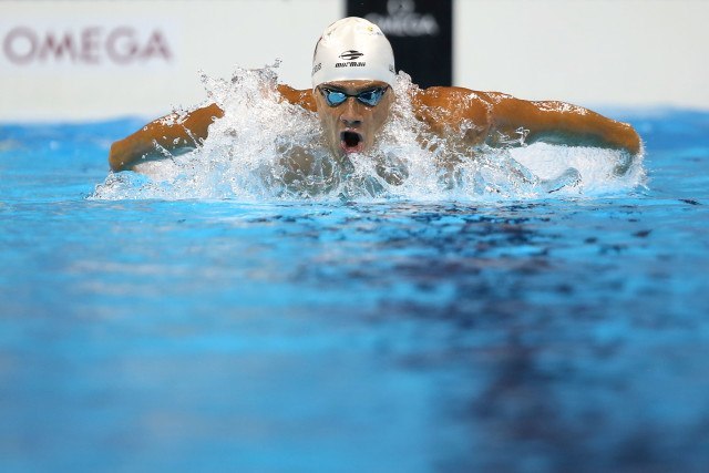Leonardo de Deus. Trofeu Maria Lenk de Natacao, realizado no Centro Aquatico Olimpico. 17 de abril de 2016, Rio de Janeiro, RJ, Brasil. Foto: Satiro Sodré/ SSPress