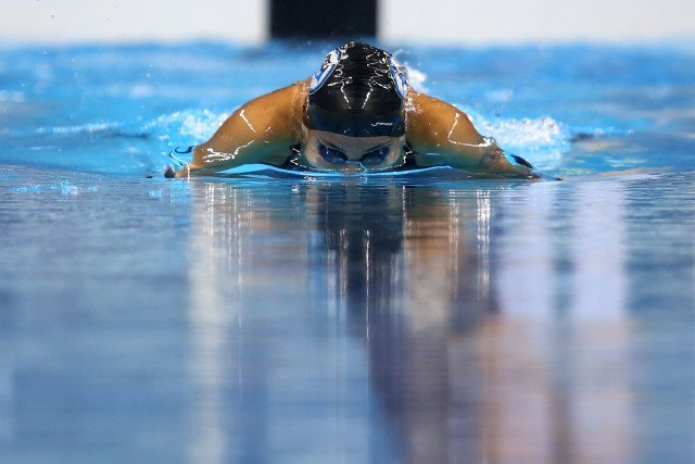 Joanna Maranhao. Trofeu Maria Lenk de Natacao, realizado no Centro Aquatico Olimpico. 17 de abril de 2016, Rio de Janeiro, RJ, Brasil. Foto: Satiro Sodré/ SSPress