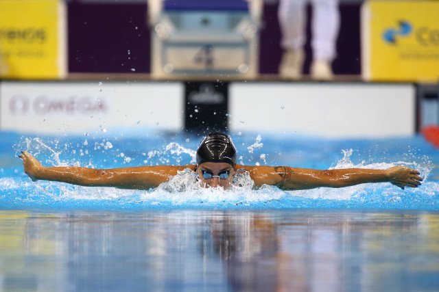 Joanna Maranhao. Trofeu Maria Lenk de Natacao, realizado no Centro Aquatico Olimpico. 17 de abril de 2016, Rio de Janeiro, RJ, Brasil. Foto: Satiro Sodré/ SSPress
