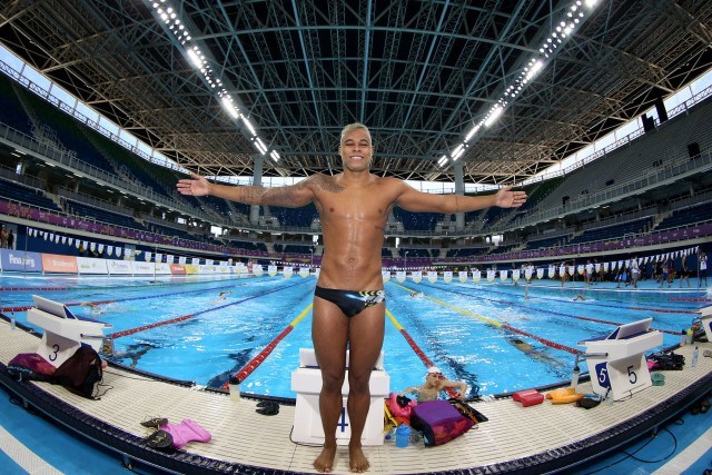 Matheus Santana. Trofeu Maria Lenk de Natacao, realizado no Centro Aquatico Olimpico. 14 de abril de 2016, Rio de Janeiro, RJ, Brasil. Foto: Satiro Sodré/ SSPress