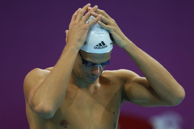 Cesar Cielo. Trofeu Maria Lenk de Natacao, realizado no Centro Aquatico Olimpico. 14 de abril de 2016, Rio de Janeiro, RJ, Brasil. Foto: Satiro Sodré/ SSPress
