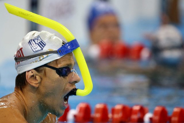 Cesar Cielo. Trofeu Maria Lenk de Natacao, realizado no Centro Aquatico Olimpico. 14 de abril de 2016, Rio de Janeiro, RJ, Brasil. Foto: Satiro Sodré/ SSPress