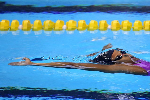 Etiene Medeiros. Trofeu Maria Lenk de Natacao, realizado no Centro Aquatico Olimpico. 16 de abril de 2016, Rio de Janeiro, RJ, Brasil. Foto: Satiro Sodré/ SSPress
