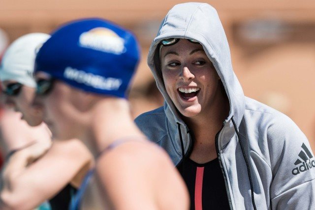 Allison Schmitt prelim swim 100 free Mesa, Arizona (photo: Mike Lewis)