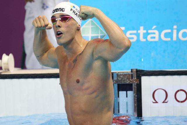 Bruno Fratus. Trofeu Maria Lenk de Natacao, realizado no Centro Aquatico Olimpico. 20 de abril de 2016, Rio de Janeiro, RJ, Brasil. Foto: Satiro Sodré/ SSPress