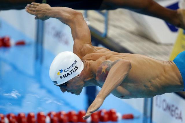 Bruno Fratus. Trofeu Maria Lenk de Natacao, realizado no Centro Aquatico Olimpico. 18 de abril de 2016, Rio de Janeiro, RJ, Brasil. Foto: Satiro Sodré/ SSPress
