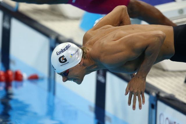 Cesar Cielo. Trofeu Maria Lenk de Natacao, realizado no Centro Aquatico Olimpico. 18 de abril de 2016, Rio de Janeiro, RJ, Brasil. Foto: Satiro Sodré/ SSPress