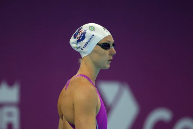 Graciele Herrmann. Trofeu Maria Lenk de Natacao, realizado no Centro Aquatico Olimpico. 20 de abril de 2016, Rio de Janeiro, RJ, Brasil. Foto: Satiro Sodré/ SSPress