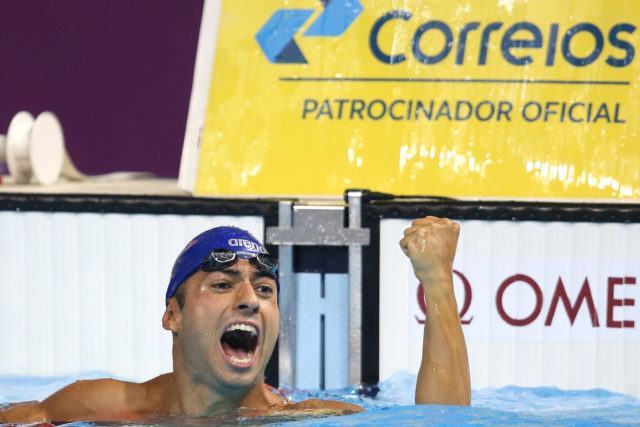 Italo Duarte. Trofeu Maria Lenk de Natacao, realizado no Centro Aquatico Olimpico. 20 de abril de 2016, Rio de Janeiro, RJ, Brasil. Foto: Satiro Sodré/ SSPress