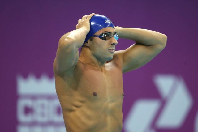 Italo Duarte. Trofeu Maria Lenk de Natacao, realizado no Centro Aquatico Olimpico. 20 de abril de 2016, Rio de Janeiro, RJ, Brasil. Foto: Satiro Sodré/ SSPress