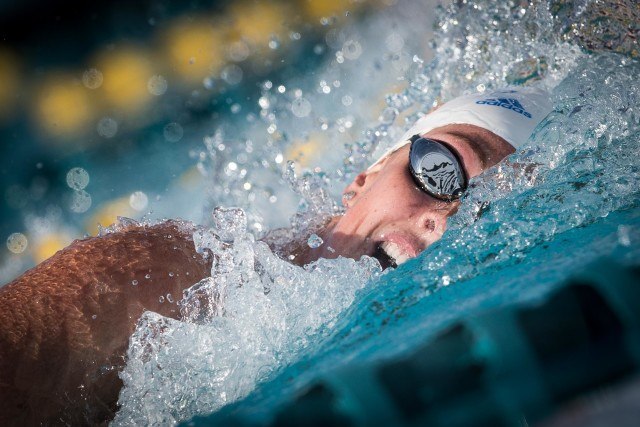 Allison Schmitt in the finals of the 200 free at the Mesa Pro Swim Series (photo: Mike Lewis)