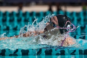 Melanie Margalis in the prelims of the 200 IM in Mesa, Arizona (photo: Mike Lewis)