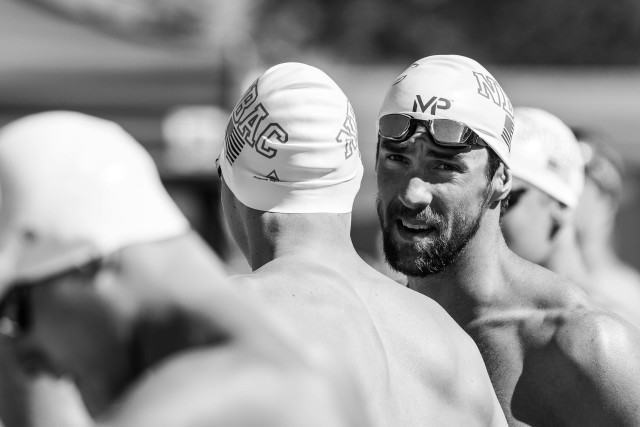 Michael Phelps 200 IM prelim swim Mesa, Arizona (photo: Mike Lewis)