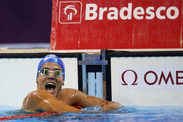 Miguel Valente. Trofeu Maria Lenk de Natacao, realizado no Centro Aquatico Olimpico. 20 de abril de 2016, Rio de Janeiro, RJ, Brasil. Foto: Satiro Sodré/ SSPress