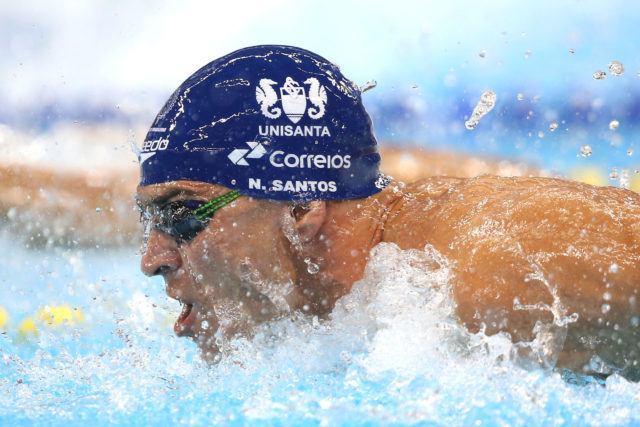 Nicholas Santos. Trofeu Maria Lenk de Natacao, realizado no Centro Aquatico Olimpico. 20 de abril de 2016, Rio de Janeiro, RJ, Brasil. Foto: Satiro Sodré/ SSPress