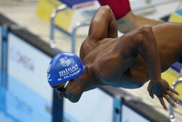 Nicolas Oliveira. Trofeu Maria Lenk de Natacao, realizado no Centro Aquatico Olimpico. 18 de abril de 2016, Rio de Janeiro, RJ, Brasil. Foto: Satiro Sodré/ SSPress